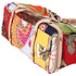 Salvatore Ferragamo Gancini Handbag Cream Beige Multi Nylon Leather